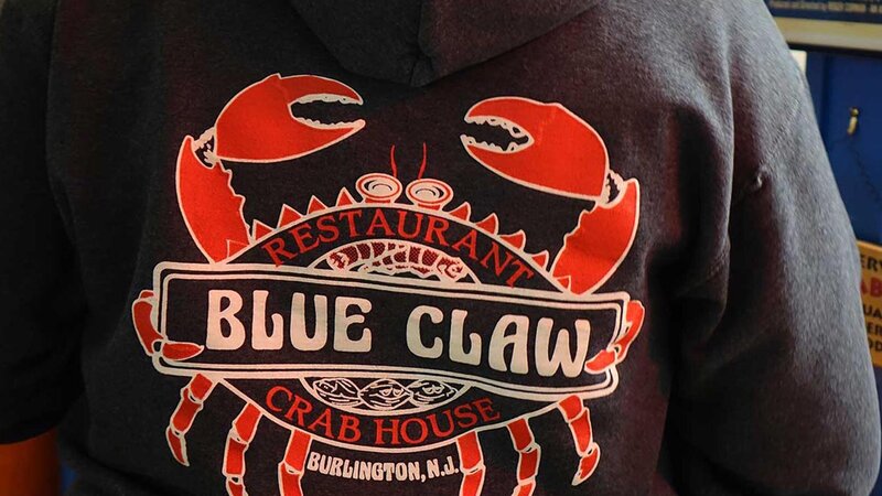 T-shirt with logo of Blue Claw